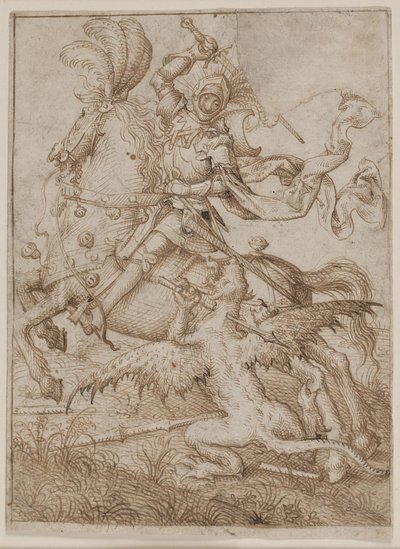 San Jorge matando al dragón de Ubekendt