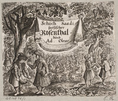 Frontispicio de Adam Olearius, 