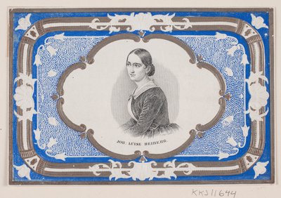 Johanne Luise Heiberg. Envoltura de chocolate de Ubekendt