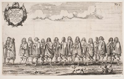 Procesión con motivo de la inauguración de la Universidad de Kiel. Tabla 3 de Ubekendt