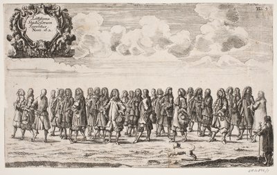 Desfile con motivo de la inauguración de la Universidad de Kiel. Tabla 4 de Ubekendt