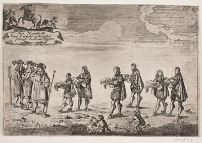 Procesión con motivo de la inauguración de la Universidad de Kiel. Tabla 9 de Ubekendt