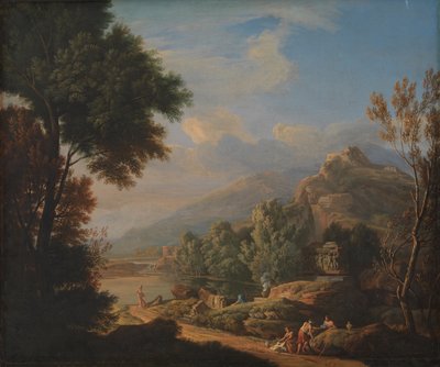 Paisaje arcadiano de Ubekendt Romersk skole