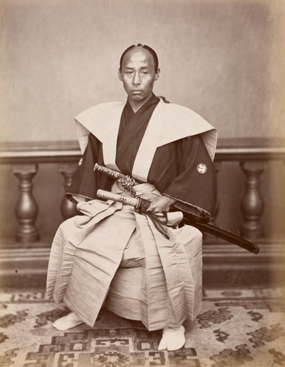 Samurái (Harada Kiichi), Nagasaki, Japón, c.1870 de Ueno Hikoma