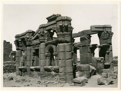 Quiosco romano, Naqa, Sudán, fotografía de Ugo Monneret de Villard de Ugo Monneret de Villard