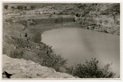 Cuenca hidrográfica cerca de Axum, Etiopía, fotografía de Ugo Monneret de Villard de Ugo Monneret de Villard