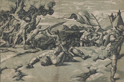 David y Goliat de Ugo da Carpi