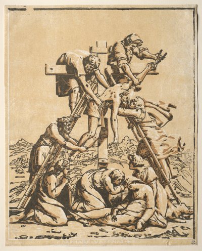 Descenso de la Cruz de Ugo da Carpi