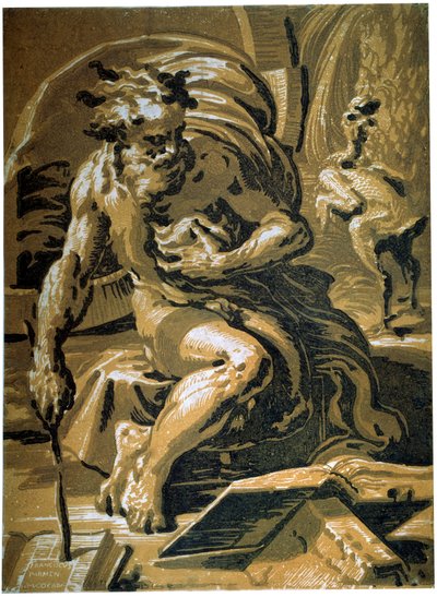 Diógenes, después de 1527 de Ugo da Carpi