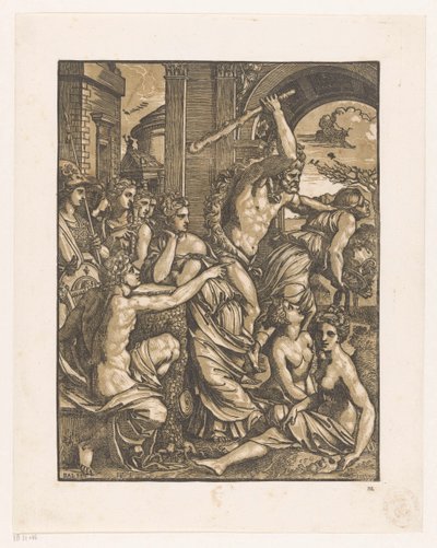 La codicia expulsada del templo de las musas de Ugo da Carpi