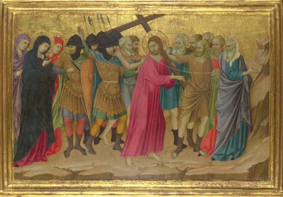 El Camino al Calvario Desde la Basílica de Santa Croce, Florencia, c. 1324-1325 de Ugolino di Nerio