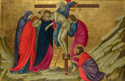 La Deposición (De la Basílica de Santa Croce, Florencia) de Ugolino di Nerio