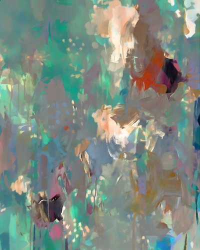 Abstracto floral fluido de Uma Gokhale
