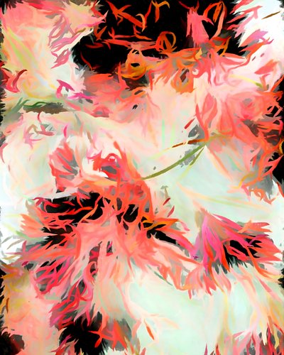 Abstracto floral vibrante de Uma Gokhale