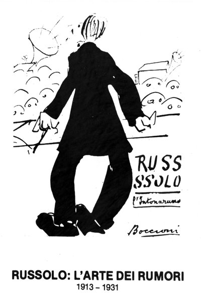 Portada del libro para el concierto futurista de Russolo "L
