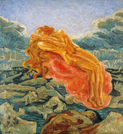 Sueño (o Paolo y Francesca) por Umberto Boccioni (1882-1916) de Umberto Boccioni