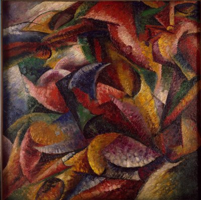 Dinamismo de un cuerpo humano de Umberto Boccioni