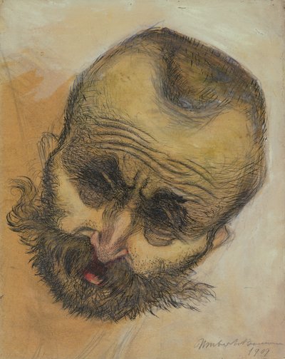 Estudio de cabeza, 1909 de Umberto Boccioni