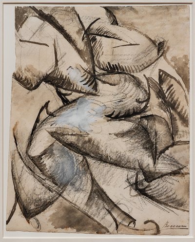 Quiero le formas humanas en movimiento (Músculos en movimiento) de Umberto Boccioni