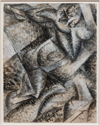 Quiero sintetizar las formas únicas de la continuidad en el Espacio (Dinamismo de un Cuerpo Humano) de Umberto Boccioni