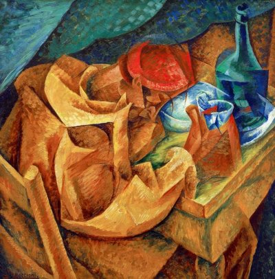 El bebedor de Umberto Boccioni