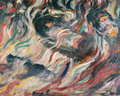 Estados de ánimo: despedidas por Umberto Boccioni (1882-1916), (detalle) de Umberto Boccioni