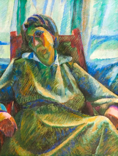 Síntesis plástica - persona sentada de Umberto Boccioni
