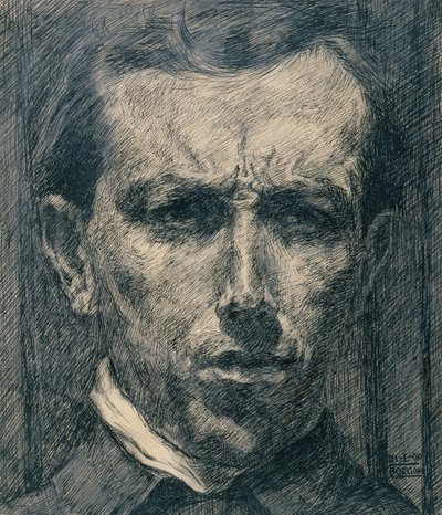 Autorretrato, 1910 de Umberto Boccioni