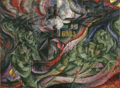 Estados de ánimo I: Las despedidas. 1911 de Umberto Boccioni