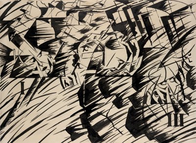 Estados de ánimo: Los que se van, 1912 de Umberto Boccioni