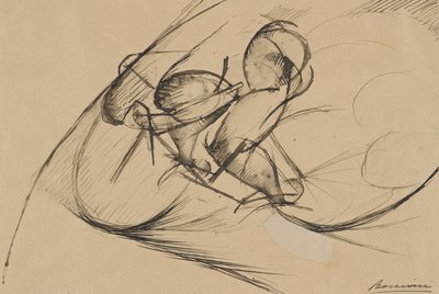 Estudio para Fuerza Dinámica de un Ciclista II de Umberto Boccioni
