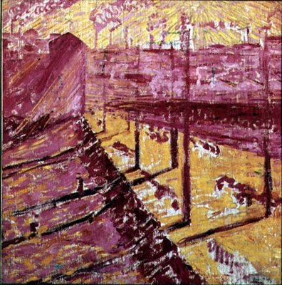 Suburbio de Milán de Umberto Boccioni