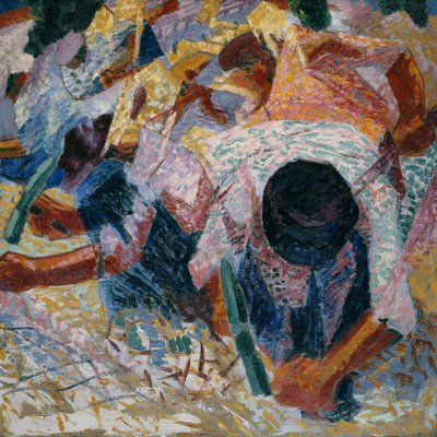 Los Paveros de la Calle, 1914 de Umberto Boccioni