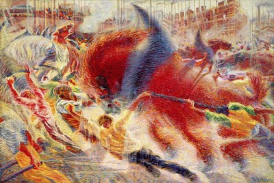La ciudad se eleva de Umberto Boccioni