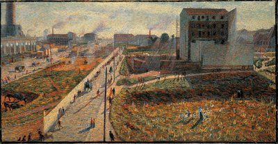 Las fábricas de Porta Romana en Milán de Umberto Boccioni