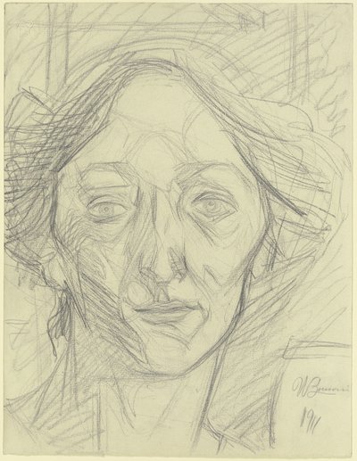 Cabeza de mujer de Umberto Boccioni