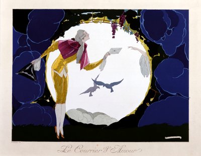El correo del amor, c.1924 (plantilla) de Umberto Brunelleschi