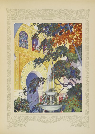 Nonchalante y Babillarde, que estaban a menudo en las ventanas, no dejaron de ver la fruta, ilustración de 