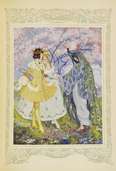 El hada Cándido apareció entonces ante sus ojos, ilustración de "Contes du Temps Jadis", o "Cuentos de tiempos pasados", p.118 de Umberto Brunelleschi
