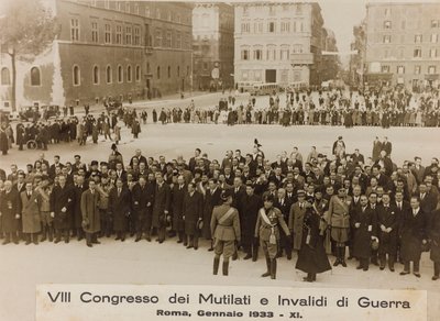 "VIII Congreso de Mutilados e Inválidos de Guerra - Roma, enero de 1933 - 11" de Umberto Palleschi