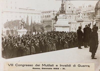 "VIII Congreso de Mutilados e Inválidos de Guerra - Roma, enero de 1933 - 11" de Umberto Palleschi