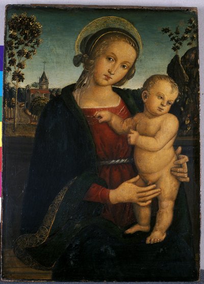 Madonna y el Niño de Umbrian School