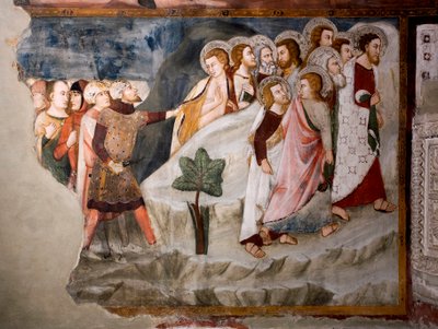 La huida de los apóstoles (detalle) de Umbrian School