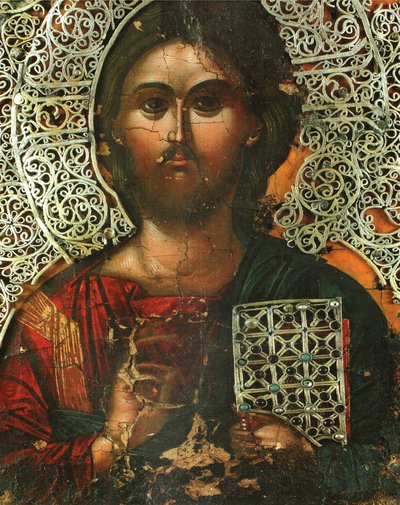 Pantocrátor (parte del díptico de Vatopedi conocido como juguetes de la emperatriz Teodora) de Unbekannt