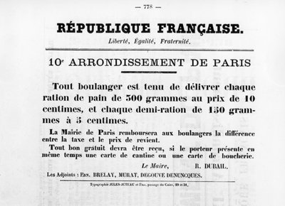 10º Distrito de París, de los carteles políticos franceses de la Comuna de París de Unbekannt