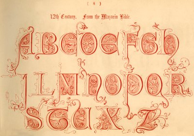 Siglo XII. De la Biblia Mazarin, 1862 de Unbekannt