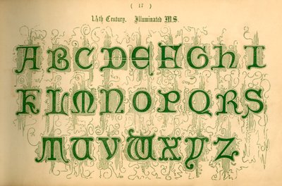 Siglo XIV. Manuscrito Iluminado, 1862 de Unbekannt