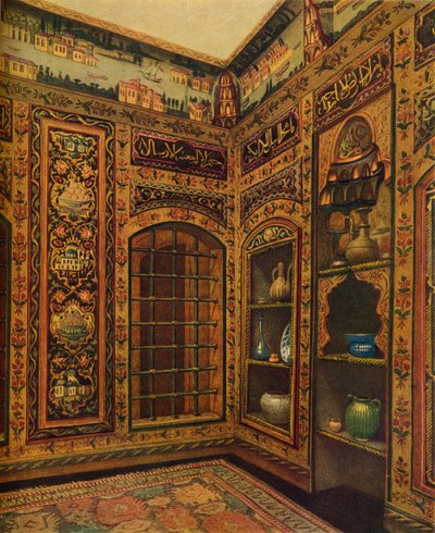 Habitación antigua panelada del siglo XVI-XVII de Damasco, 1913 de Unbekannt