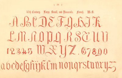 Siglo XVI. Grandes, pequeños y números. Francés. MS., 1862 de Unbekannt