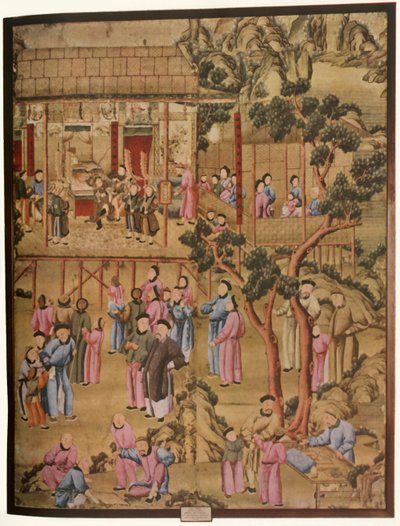 Papel tapiz chino del siglo XVIII en el estilo de la dinastía Ching, 1934 de Unbekannt